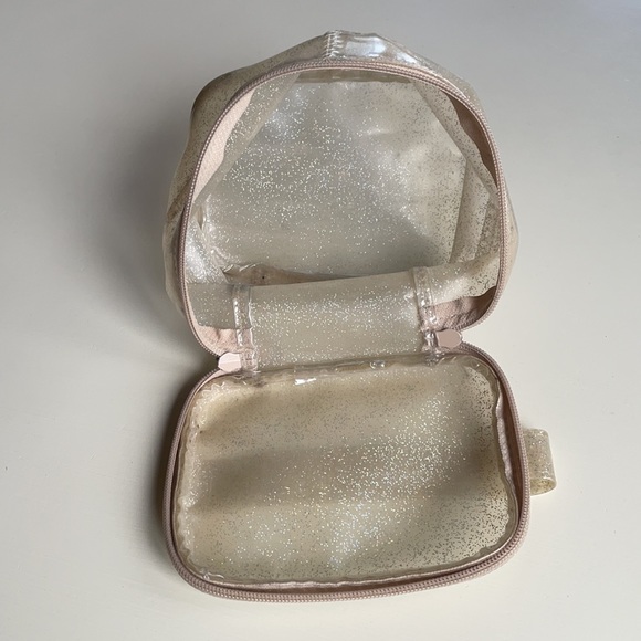 Vintage 80s Clear Glitter PVC Makeup Case - Picture 9 of 14